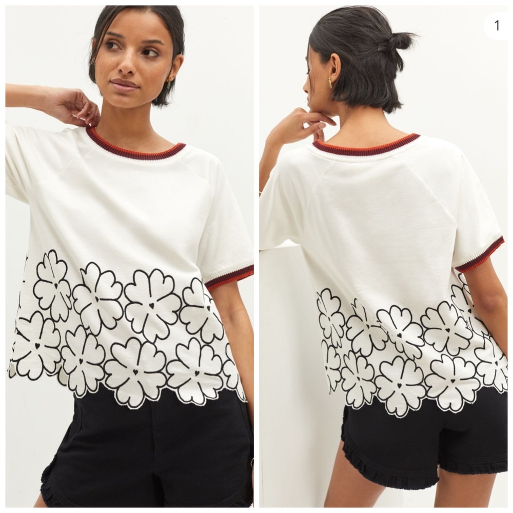 Maeve Floral Embroidered Top